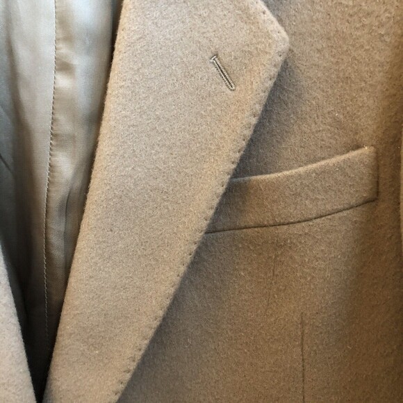 VITTORIO REX 43R CAMEL CASHMERE WOOL BLEND 2 BUTTON SPORT COAT BLAZER ITALY - Picture 10 of 13